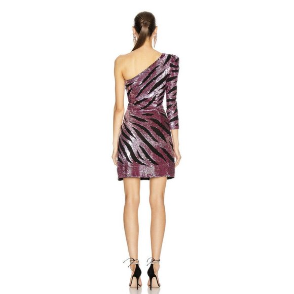 Rêve Riche Maxx Mini Dress Metallic Mauve Pink - Picture 3 of 9